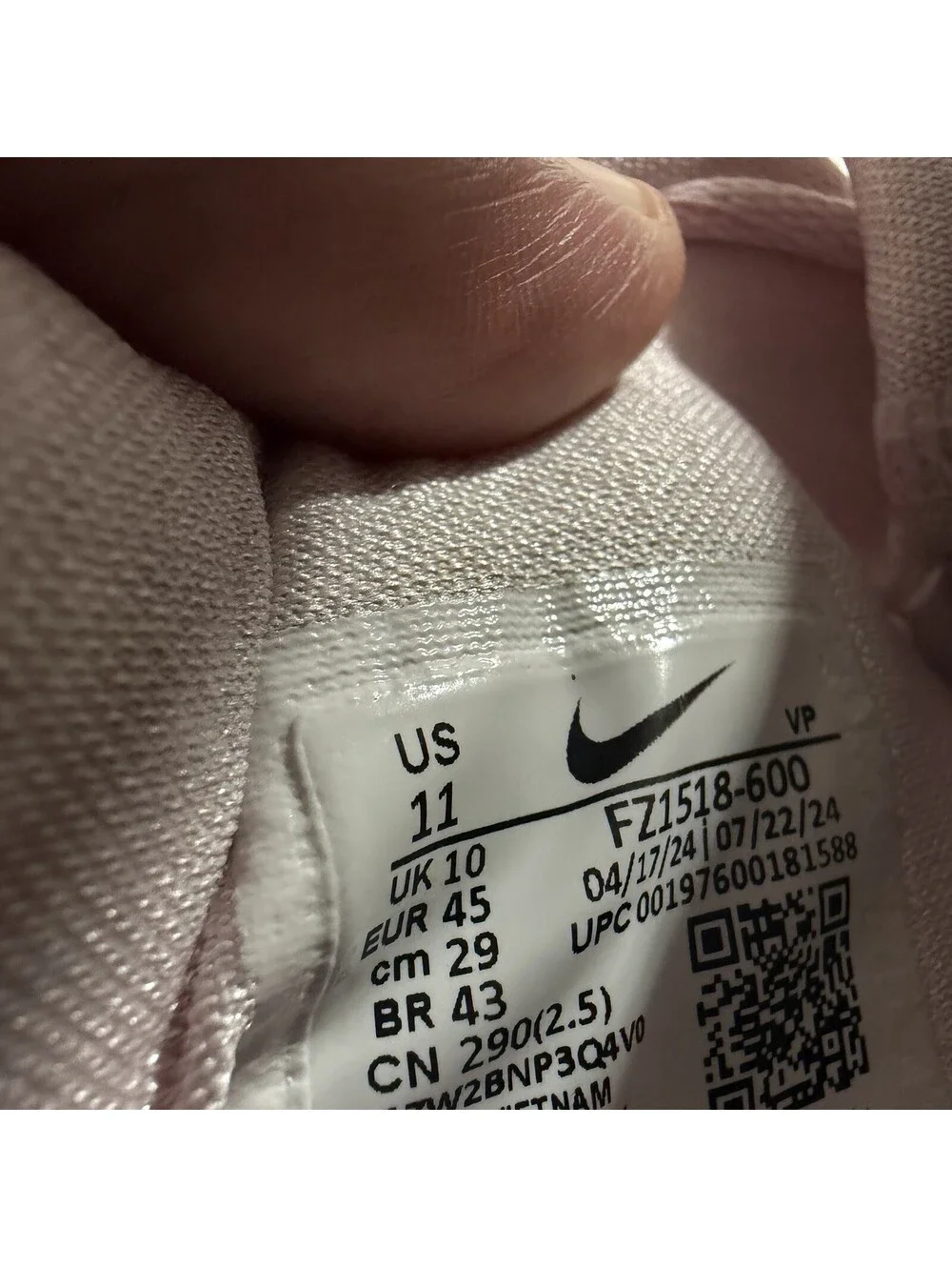 Nike KD 17 NRG Aunt Pearl Pink Low Top Lace-Up  Sneakers FZ1518-600 2024 Size 11